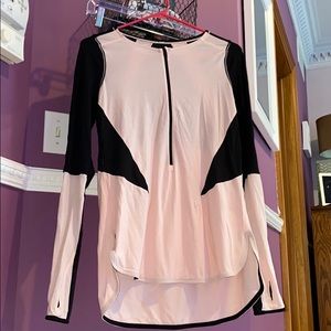 Lululemon Quarter Zip pink & black size 6